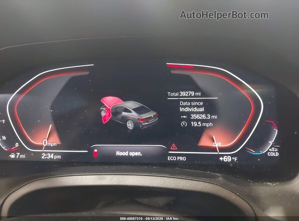 WBA73AP02MCG97144 2021 BMW 4 SERIES Gray Вид задніх сидінь