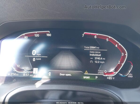 WBA73AP02PCL24946 2023 BMW 4 SERIES Gray Vista de los asientos traseros