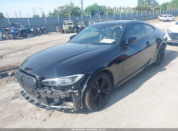 WBA73AP03MCH02402 2021 BMW 4 SERIES Черный Передняя левая четверть