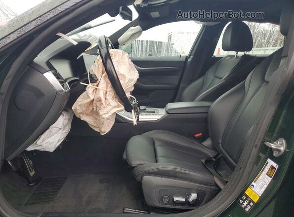 WBA73AV00PFN36231 2023 BMW 4 SERIES Green Widok wnętrza z przodu
