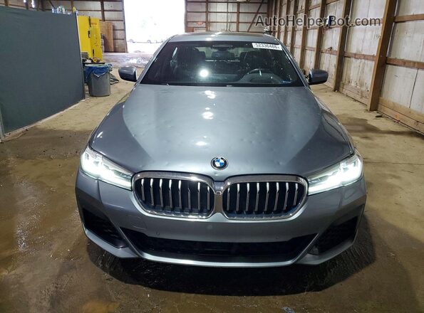 WBA73BJ0XNWX57490 2022 BMW 5 SERIES Gray Դիմացի տեսք