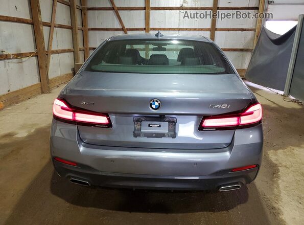 WBA73BJ0XNWX57490 2022 BMW 5 SERIES Gray Հետևի տեսք
