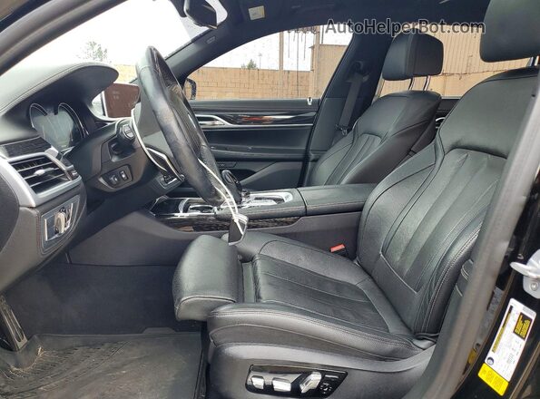 WBA7E2C50KB218298 2019 BMW 7 SERIES Black Widok wnętrza z przodu
