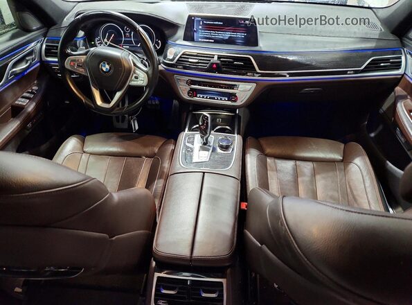 WBA7E2C57GG714497 2016 BMW 7 SERIES White Առջևի վահանակի տեսք