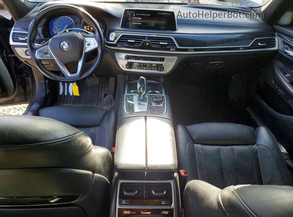 WBA7F0C33HGM22122 2017 BMW 7 SERIES Black Vista del salpicadero