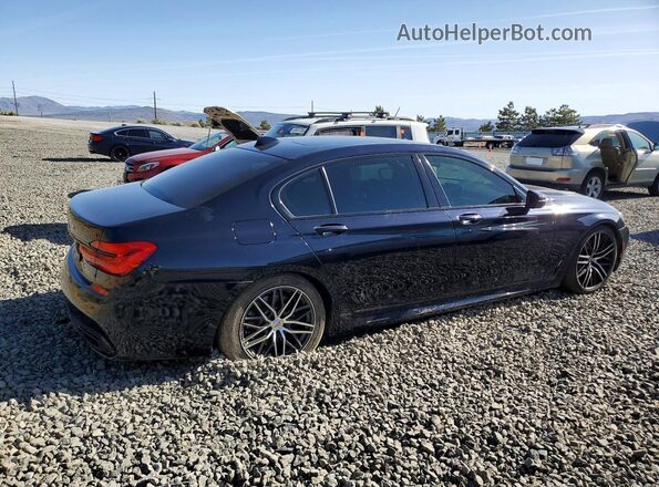 WBA7F0C33HGM22122 2017 BMW 7 SERIES Black Trasero derecho