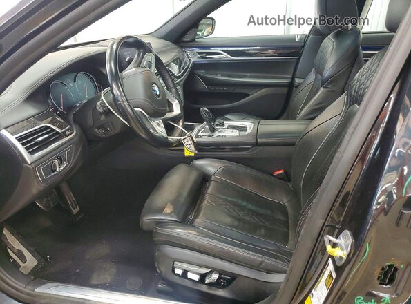 WBA7F0C52KGM25151 2019 BMW 7 SERIES Blue წინა სალონის ხედი