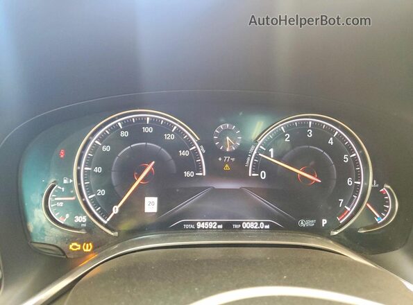 WBA7F0C52KGM25151 2019 BMW 7 SERIES Blue ხელსაწყოთა პანელის ხედი