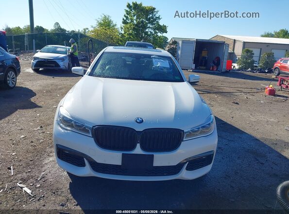 WBA7F0C59GGL99185 2016 BMW 7 SERIES White Вид щитка приладів