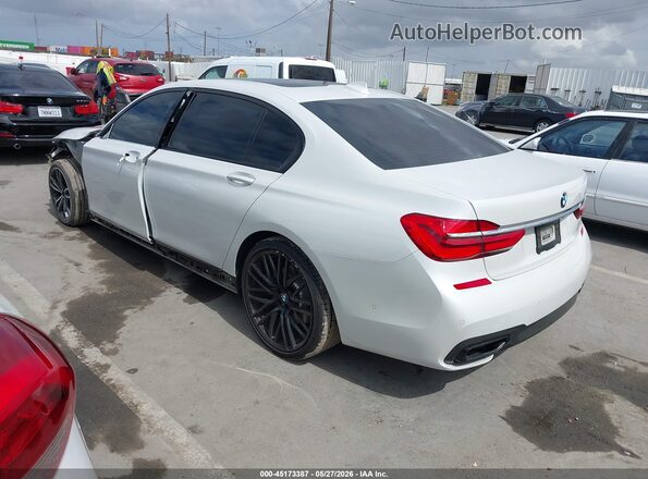 WBA7F0C5XKGM26015 2019 BMW 7 SERIES White Trasero izquierdo
