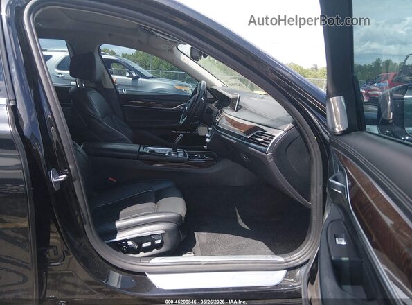 WBA7F2C50GG416788 2016 BMW 7 SERIES Black წინა სალონის ხედი