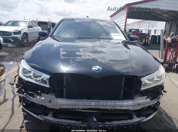 WBA7F2C50GG416788 2016 BMW 7 SERIES Black უკანა სალონის ხედი