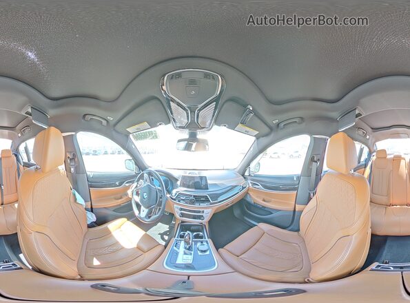 WBA7F2C50JB238093 2018 BMW 7 SERIES White Widok naklejki z numerem VIN