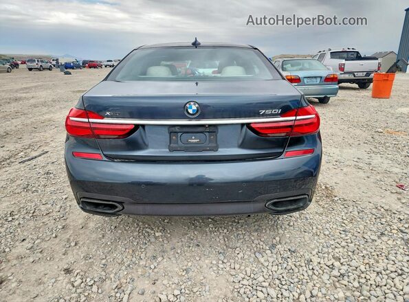 WBA7F2C52GG417229 2016 BMW 7 SERIES Charcoal Vista trasera