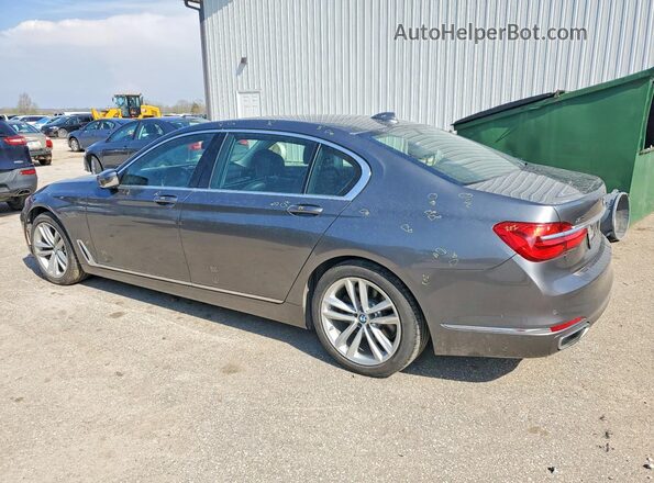 WBA7F2C52GG419580 2016 BMW 7 SERIES Gray Rear left