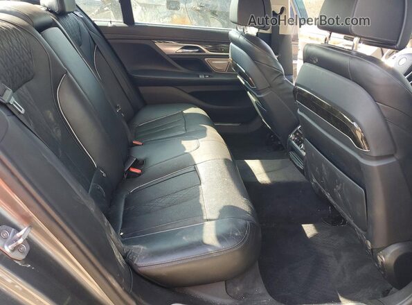 WBA7F2C52GG419580 2016 BMW 7 SERIES Gray Rear seats view