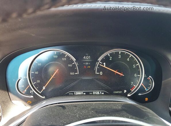 WBA7F2C52GG419580 2016 BMW 7 SERIES Gray Instrument cluster view