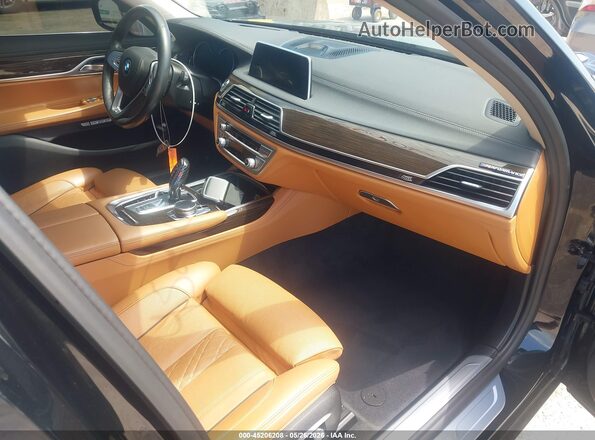 WBA7F2C58GG418515 2016 BMW 7 SERIES Black Սալոնի դիմացի տեսք