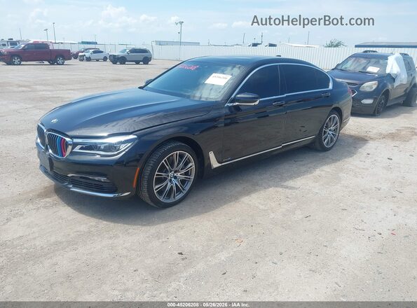 WBA7F2C58GG418515 2016 BMW 7 SERIES Black Առջևի ձախ երեք քառորդ տեսարան