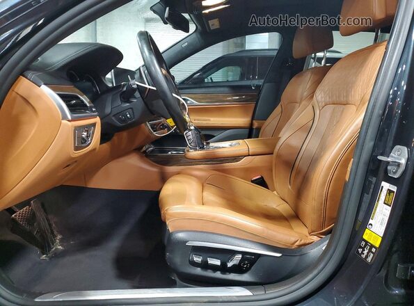 WBA7F2C58GG421026 2016 BMW 7 SERIES Charcoal Front interior view