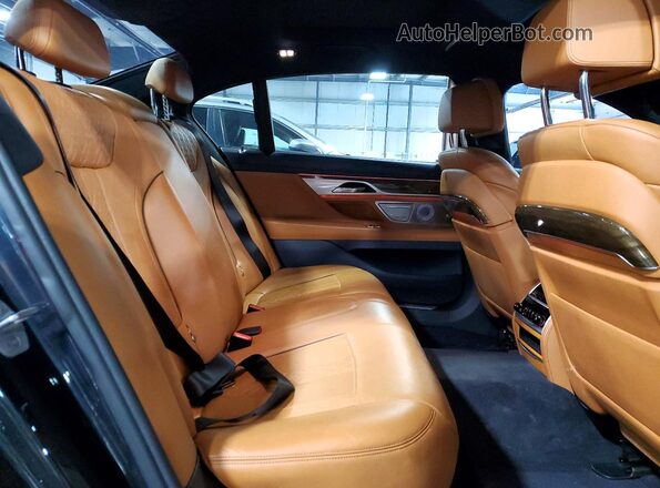 WBA7F2C58GG421026 2016 BMW 7 SERIES Charcoal Rear seats view