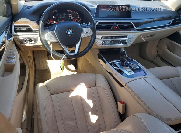 WBA7T2C01LGL17923 2020 BMW 7 SERIES Black Вид панелі приладів