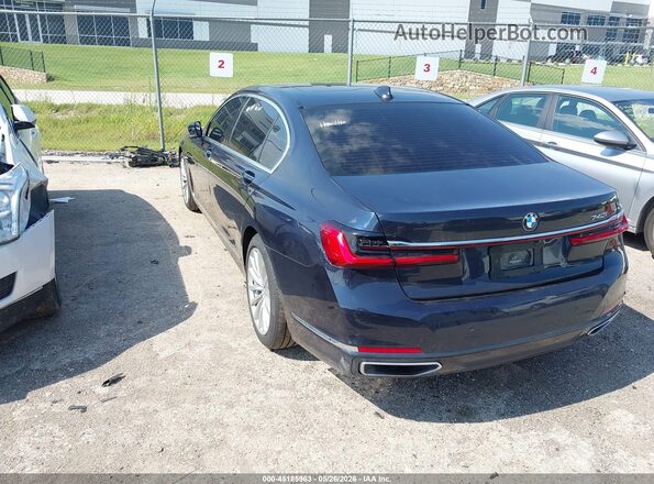 WBA7T2C08LCD68720 2020 BMW 7 SERIES Blue Tył lewy