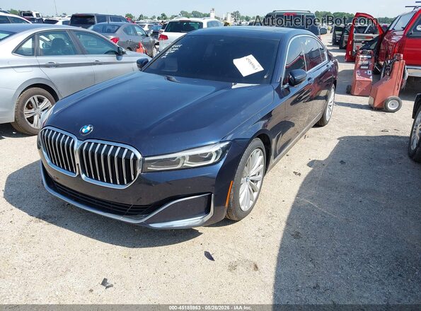 WBA7T2C08LCD68720 2020 BMW 7 SERIES Blue Przód lewy