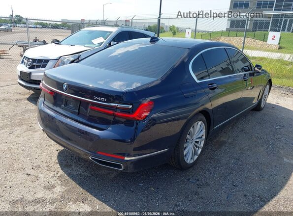 WBA7T2C08LCD68720 2020 BMW 7 SERIES Blue Tył prawy