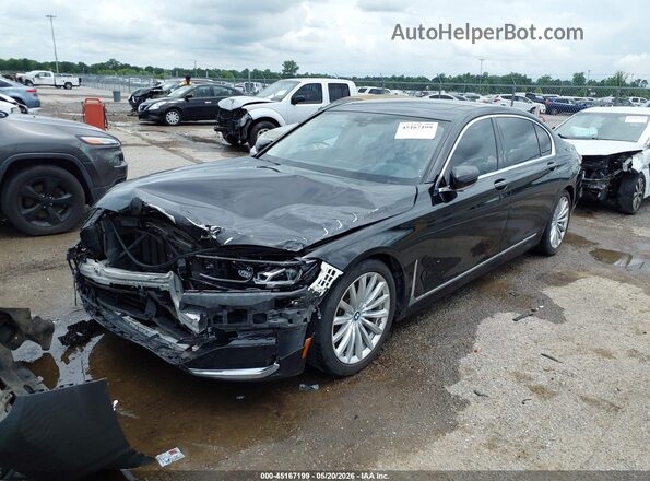 WBA7T2C09LCE09713 2020 BMW 7 SERIES Black Vista tres cuartos delantera izquierda