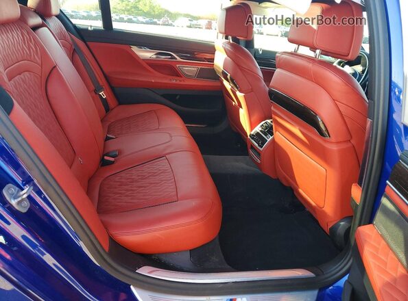 WBA7U2C07MCE93142 2021 BMW 7 SERIES Синий Вид задних сидений