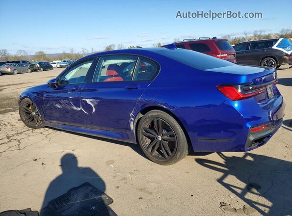 WBA7U2C07MCE93142 2021 BMW 7 SERIES Синий Задняя левая четверть