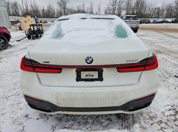 WBA7U2C08NCK33895 2022 BMW 7 SERIES White Vista trasera