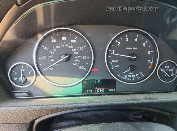 WBA8A9C55GK615652 2016 BMW 3 SERIES Gray Widok zestawu wskaźników