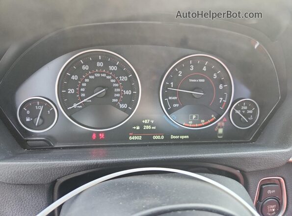 WBA8B3G50GNU34946 2016 BMW 3 SERIES Белый Вид щитка приборов