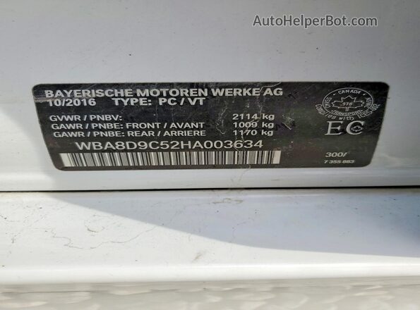 WBA8D9C52HA003634 2017 BMW 7 SERIES White 