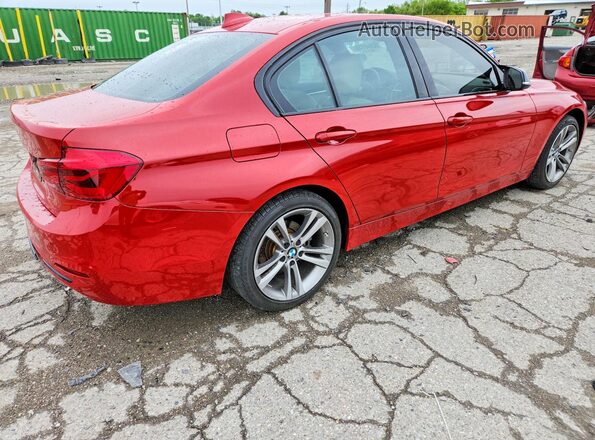 WBA8D9C53JA615850 2018 BMW 3 SERIES Красный Задняя правая четверть