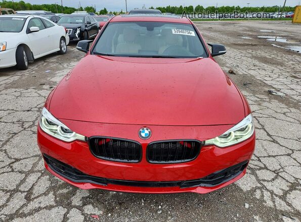 WBA8D9C53JA615850 2018 BMW 3 SERIES Красный Вид спереди