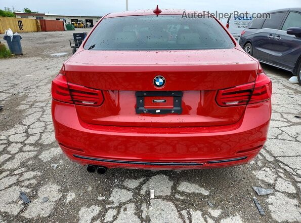 WBA8D9C53JA615850 2018 BMW 3 SERIES Красный Вид сзади