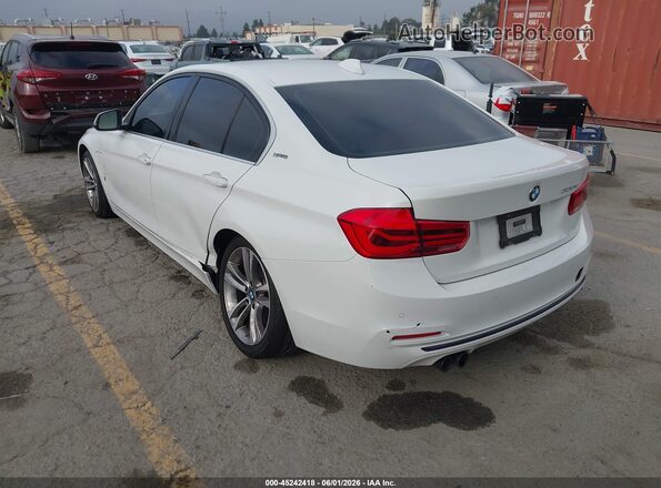 WBA8E1C3XHA159210 2017 BMW 3 SERIES Белый Задняя левая четверть