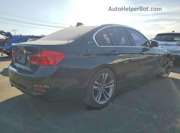 WBA8E1C55JA756689 2018 BMW 3 SERIES Black უკანა მარჯვენა