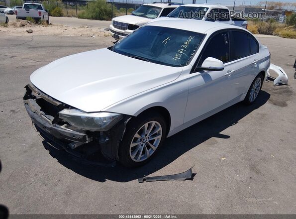 WBA8E1G31HNU18508 2017 BMW 3 SERIES White წინა მარცხენა ხედი სამი მეოთხედიდან
