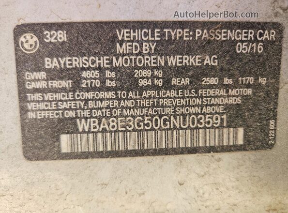 WBA8E3G50GNU03591 2016 BMW 7 SERIES Silver 