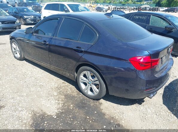 WBA8E3G57GNT80522 2016 BMW 3 SERIES Dark Blue Rear left