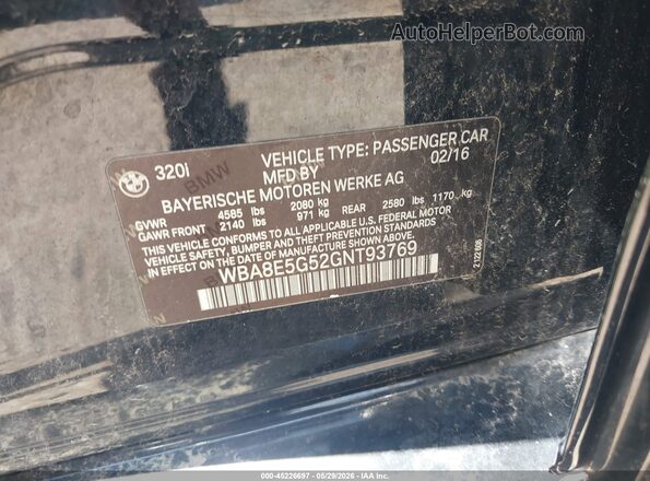 WBA8E5G52GNT93769 2016 BMW 7 SERIES Черный Вид подкапотного пространства