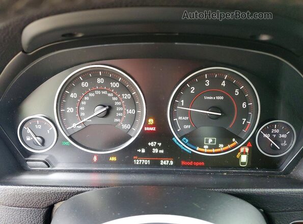 WBA8Y3C57HG450619 2017 BMW 3 SERIES Черный Вид щитка приборов
