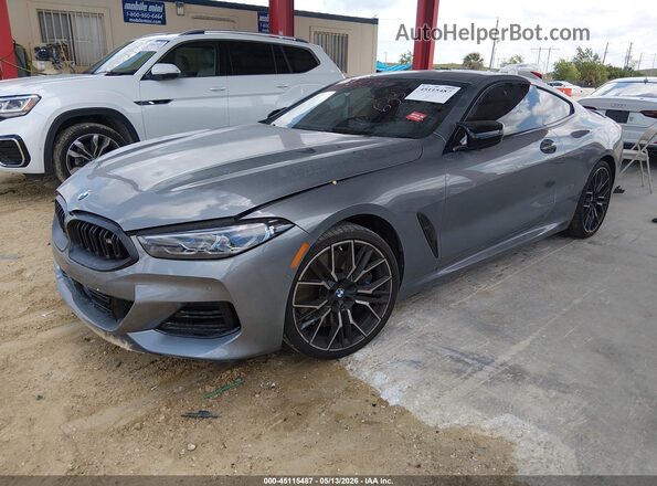 WBABC4C0XRCR25395 2024 BMW M8 Silver წინა მარცხენა ხედი სამი მეოთხედიდან