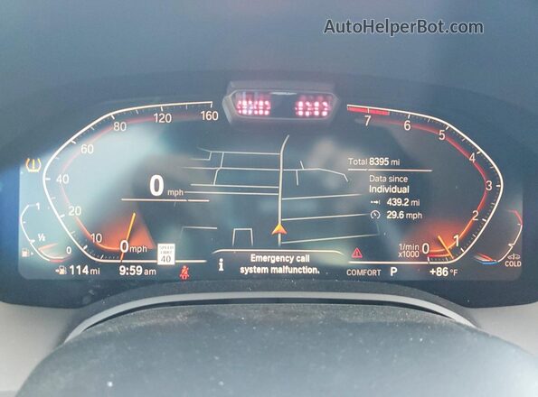 WBAGV2C03SCU18476 2025 BMW 8 SERIES Black Instrument cluster view