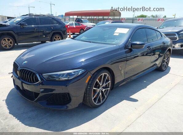 WBAGV8C01NCJ37008 2022 BMW M8 Dark Blue Передня ліва чверть
