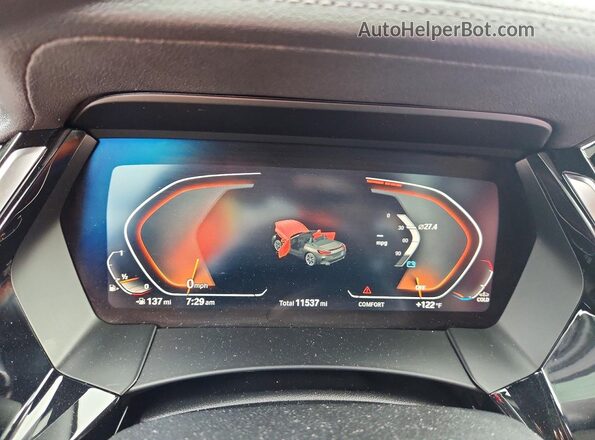 WBAHF3C02PWY15707 2023 BMW Z4 White Instrument cluster view